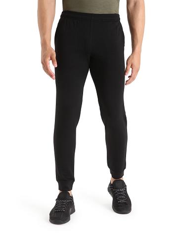 Men's Icebreaker Merino Shifter Pants Black | CA 1832OKIR